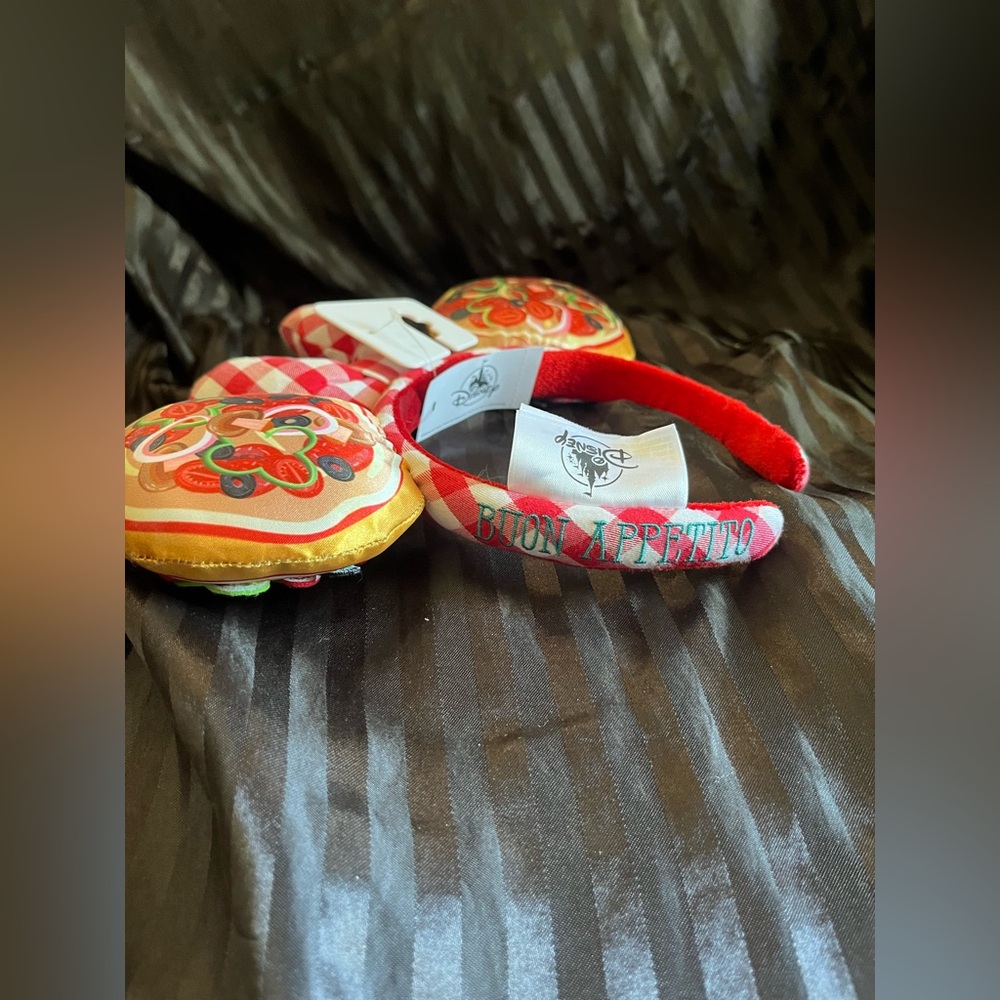 Disneyland Pizza Style Mickey Ears Bow and Headband - Picture 6 of 6